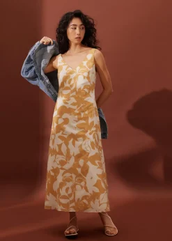 Love, Bonito Vacation|Dresses*V-neck A-line Midaxi Dress in Sunburst
