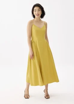 Love, Bonito Weekend Dresses|Weekend*V-neck Drop Waist Fit & Flare Midaxi Dress