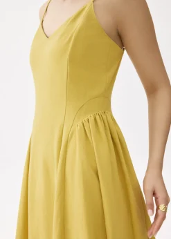 Love, Bonito Weekend Dresses|Weekend*V-neck Drop Waist Fit & Flare Midaxi Dress