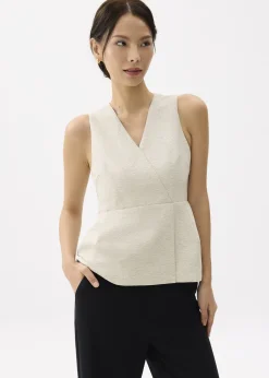 Love, Bonito Work Tops|Work*V-neck Peplum Wrap Top