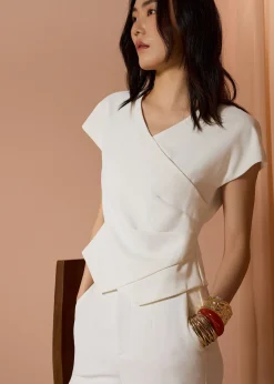 Love, Bonito Work|Tops*Yina Cross Over Top