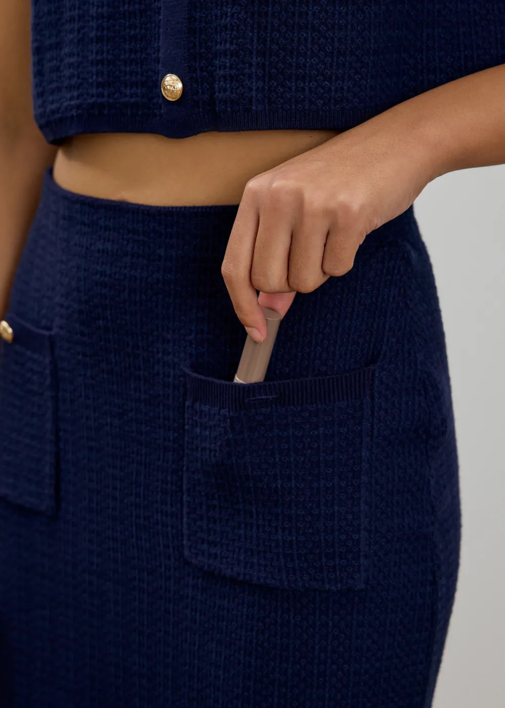 Love, Bonito Work|Skirts*Yoko Elastic Textured Knit Midi Skirt