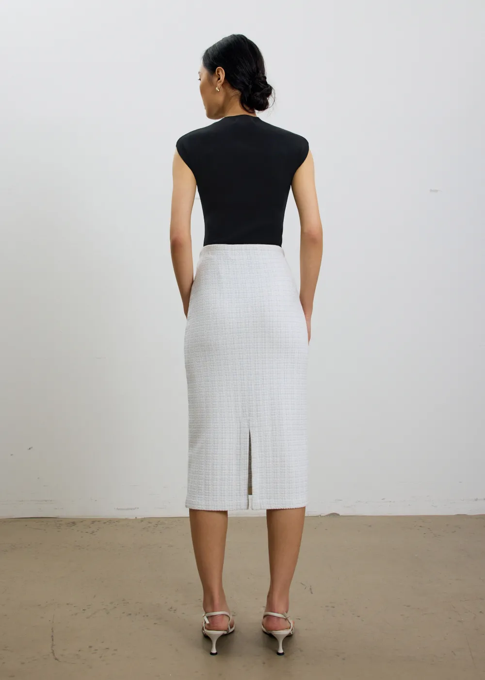 Love, Bonito Work|Skirts*Yoko Elastic Textured Knit Midi Skirt
