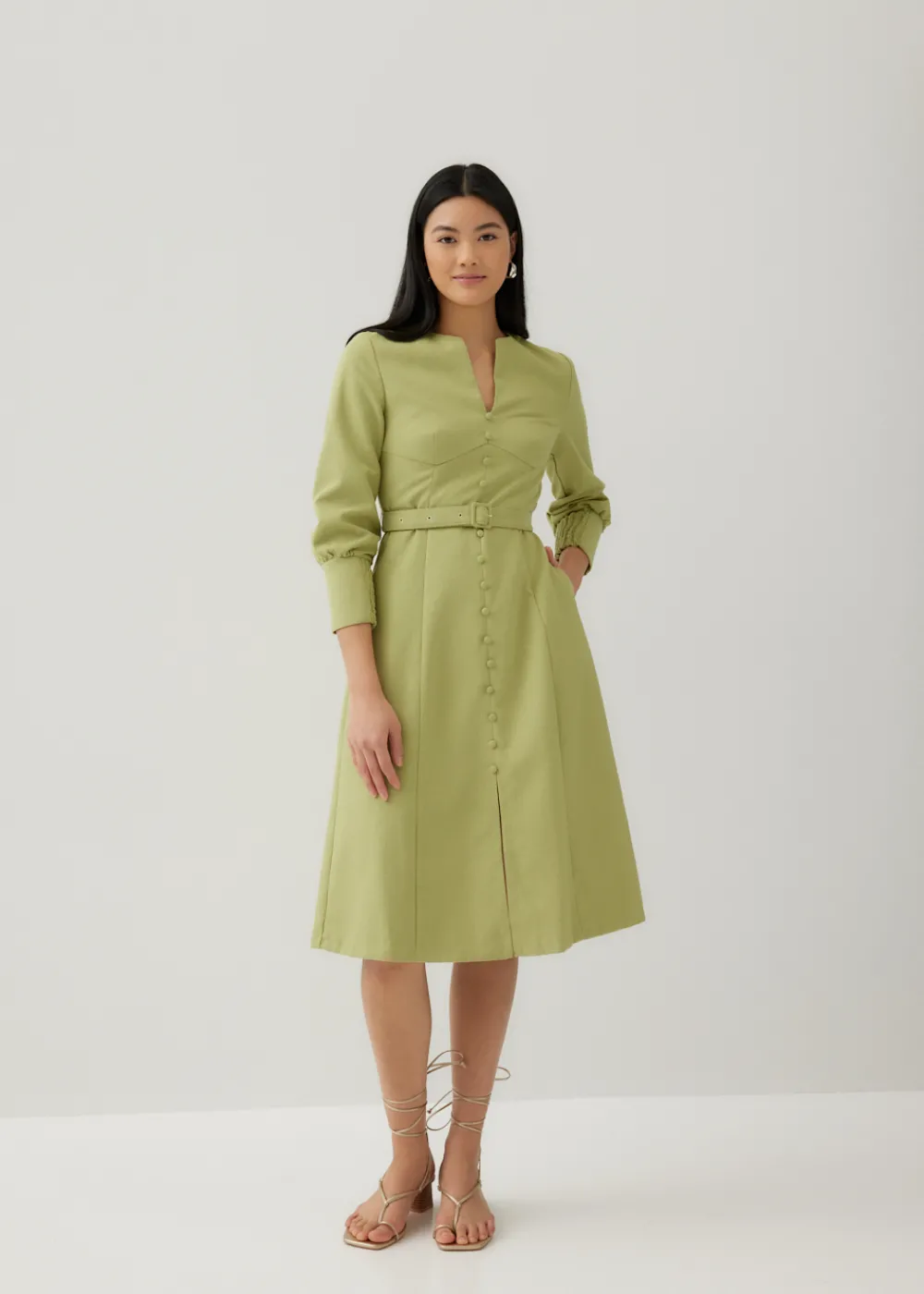 Love, Bonito Work Dresses*Yolly Panel Flare Dress