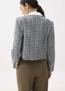 Love, Bonito Petite-Friendly|Work*Zanna Detachable Collar Tweed Jacket