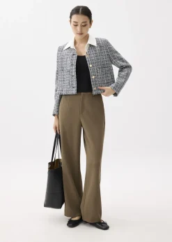 Love, Bonito Petite-Friendly|Work*Zanna Detachable Collar Tweed Jacket