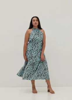 Love, Bonito Weekend Dresses*Zariah Contrast Halter Tier Maxi Dress