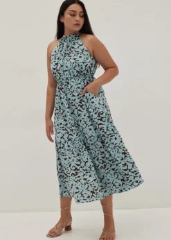 Love, Bonito Weekend Dresses*Zariah Contrast Halter Tier Maxi Dress