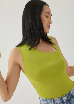 Love, Bonito Work Tops|Tanks & Camis*Zebbie Asymmetric Knit Tank Top