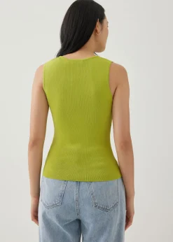 Love, Bonito Work Tops|Tanks & Camis*Zebbie Asymmetric Knit Tank Top