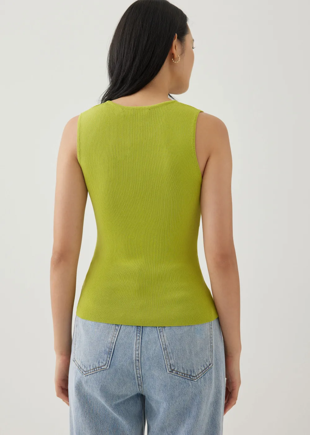 Love, Bonito Work Tops|Tanks & Camis*Zebbie Asymmetric Knit Tank Top