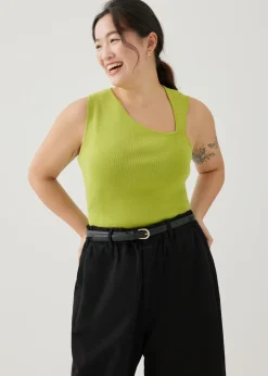 Love, Bonito Work Tops|Tanks & Camis*Zebbie Asymmetric Knit Tank Top