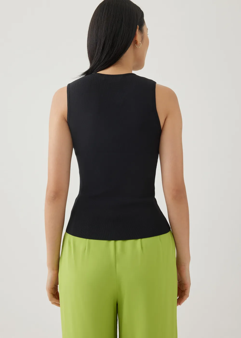 Love, Bonito Work Tops|Tanks & Camis*Zebbie Asymmetric Knit Tank Top