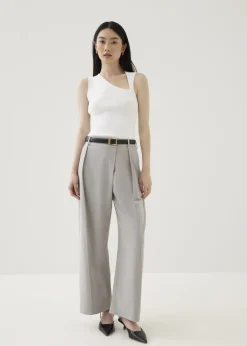 Love, Bonito Work Tops|Tanks & Camis*Zebbie Asymmetric Knit Tank Top