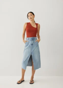 Love, Bonito Work Tops|Tanks & Camis*Zebbie Asymmetric Knit Tank Top