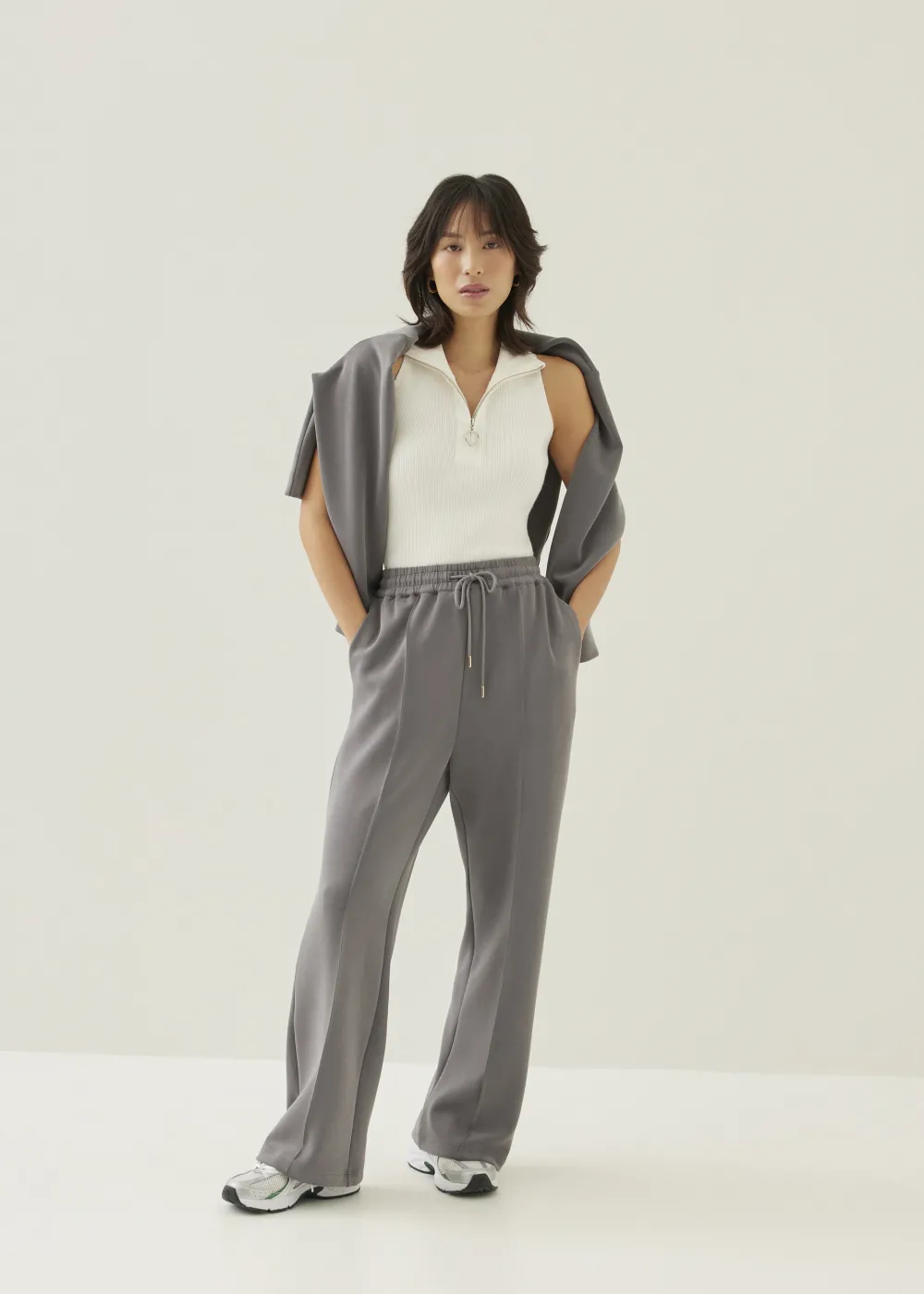 Love, Bonito Casual Pants|Straight*Zita Elastic Neoprene Straight Leg Jogger