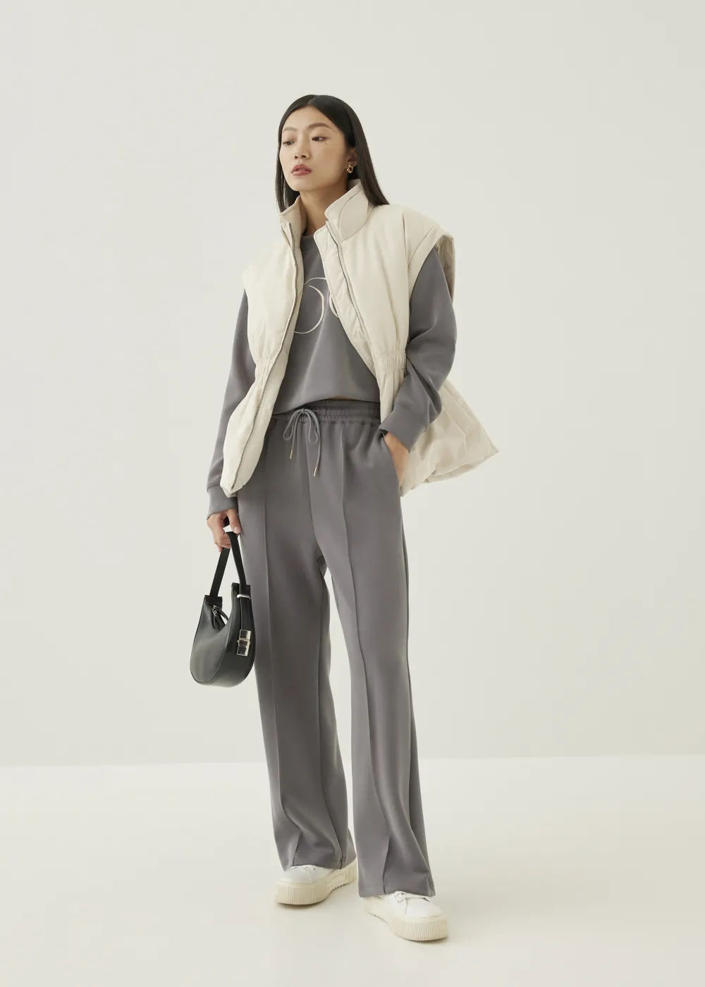 Love, Bonito Casual Pants|Straight*Zita Elastic Neoprene Straight Leg Jogger