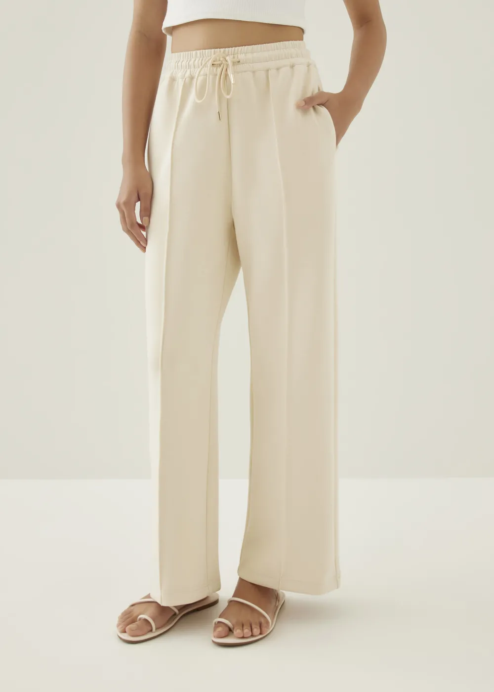 Love, Bonito Casual Pants|Straight*Zita Elastic Neoprene Straight Leg Jogger
