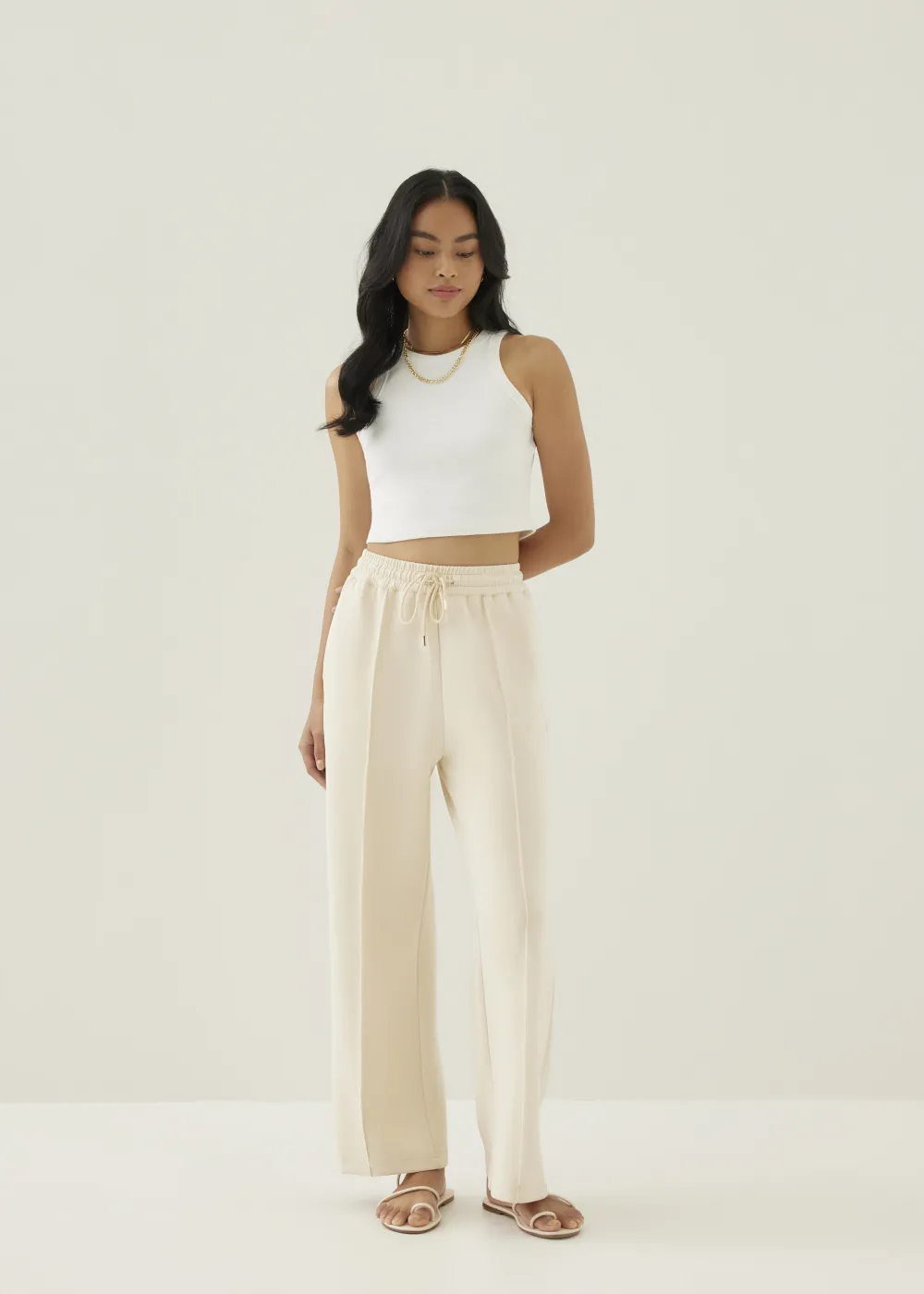 Love, Bonito Casual Pants|Straight*Zita Elastic Neoprene Straight Leg Jogger